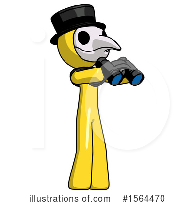 Royalty-Free (RF) Yellow Design Mascot Clipart Illustration by Leo Blanchette - Stock Sample #1564470