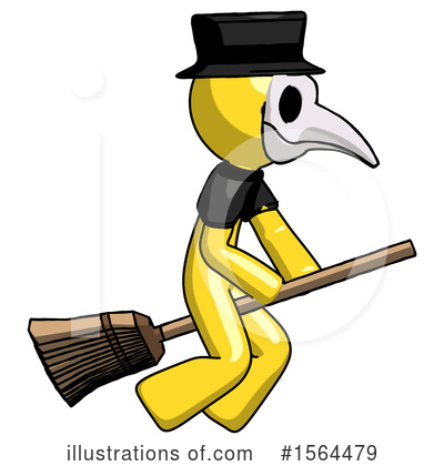 Royalty-Free (RF) Yellow Design Mascot Clipart Illustration by Leo Blanchette - Stock Sample #1564479