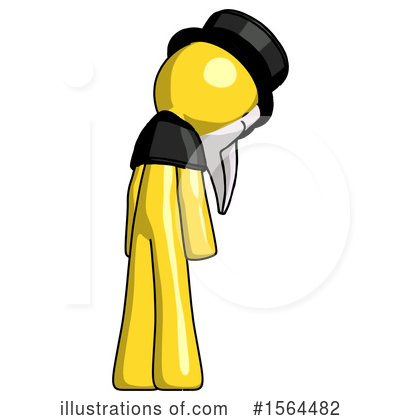 Royalty-Free (RF) Yellow Design Mascot Clipart Illustration by Leo Blanchette - Stock Sample #1564482