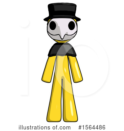 Royalty-Free (RF) Yellow Design Mascot Clipart Illustration by Leo Blanchette - Stock Sample #1564486