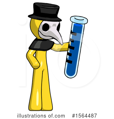 Royalty-Free (RF) Yellow Design Mascot Clipart Illustration by Leo Blanchette - Stock Sample #1564487