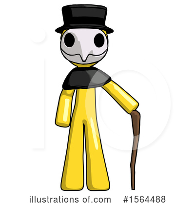 Royalty-Free (RF) Yellow Design Mascot Clipart Illustration by Leo Blanchette - Stock Sample #1564488