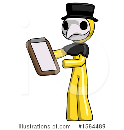 Royalty-Free (RF) Yellow Design Mascot Clipart Illustration by Leo Blanchette - Stock Sample #1564489