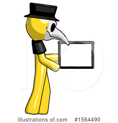 Royalty-Free (RF) Yellow Design Mascot Clipart Illustration by Leo Blanchette - Stock Sample #1564490