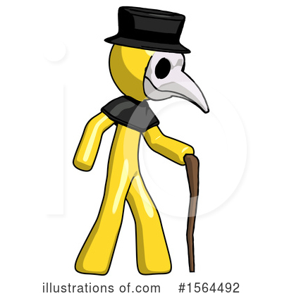 Royalty-Free (RF) Yellow Design Mascot Clipart Illustration by Leo Blanchette - Stock Sample #1564492