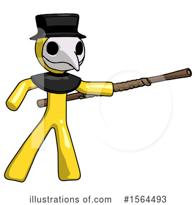 Royalty-Free (RF) Yellow Design Mascot Clipart Illustration by Leo Blanchette - Stock Sample #1564493