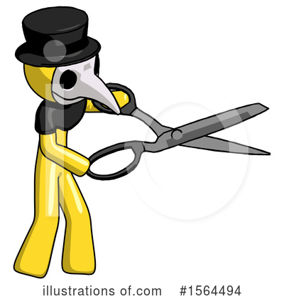 Royalty-Free (RF) Yellow Design Mascot Clipart Illustration by Leo Blanchette - Stock Sample #1564494
