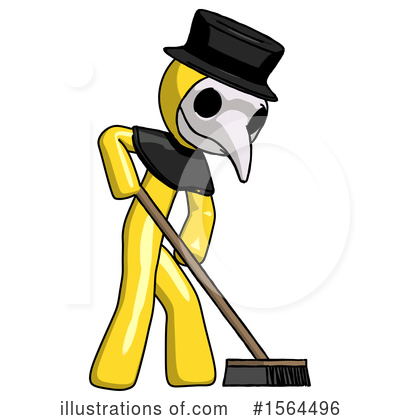 Royalty-Free (RF) Yellow Design Mascot Clipart Illustration by Leo Blanchette - Stock Sample #1564496