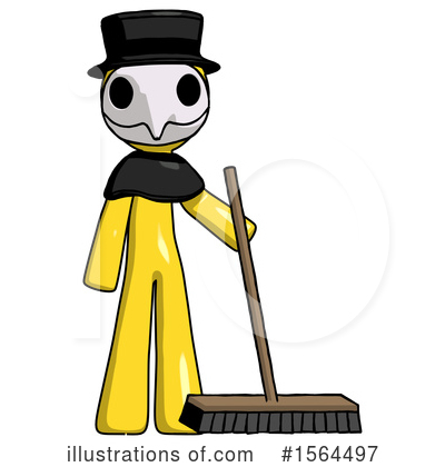 Royalty-Free (RF) Yellow Design Mascot Clipart Illustration by Leo Blanchette - Stock Sample #1564497