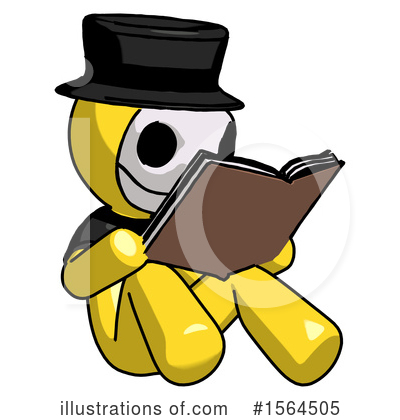 Royalty-Free (RF) Yellow Design Mascot Clipart Illustration by Leo Blanchette - Stock Sample #1564505