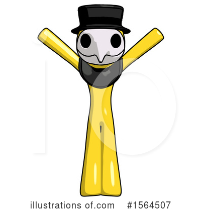 Royalty-Free (RF) Yellow Design Mascot Clipart Illustration by Leo Blanchette - Stock Sample #1564507