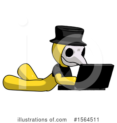 Royalty-Free (RF) Yellow Design Mascot Clipart Illustration by Leo Blanchette - Stock Sample #1564511