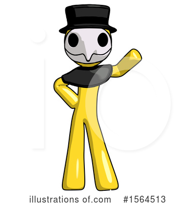 Royalty-Free (RF) Yellow Design Mascot Clipart Illustration by Leo Blanchette - Stock Sample #1564513