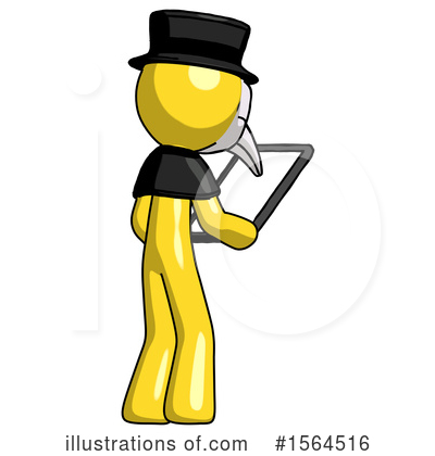 Royalty-Free (RF) Yellow Design Mascot Clipart Illustration by Leo Blanchette - Stock Sample #1564516
