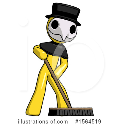 Royalty-Free (RF) Yellow Design Mascot Clipart Illustration by Leo Blanchette - Stock Sample #1564519