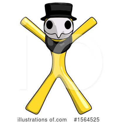 Royalty-Free (RF) Yellow Design Mascot Clipart Illustration by Leo Blanchette - Stock Sample #1564525