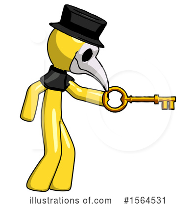Royalty-Free (RF) Yellow Design Mascot Clipart Illustration by Leo Blanchette - Stock Sample #1564531