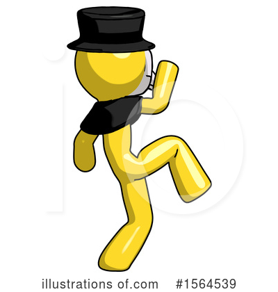 Royalty-Free (RF) Yellow Design Mascot Clipart Illustration by Leo Blanchette - Stock Sample #1564539