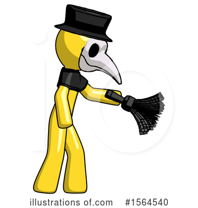 Royalty-Free (RF) Yellow Design Mascot Clipart Illustration by Leo Blanchette - Stock Sample #1564540