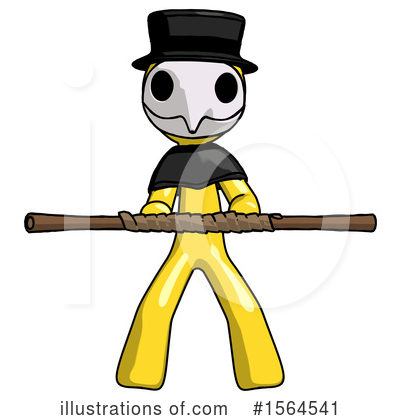 Royalty-Free (RF) Yellow Design Mascot Clipart Illustration by Leo Blanchette - Stock Sample #1564541