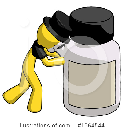 Royalty-Free (RF) Yellow Design Mascot Clipart Illustration by Leo Blanchette - Stock Sample #1564544