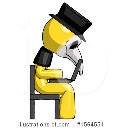 Royalty-Free (RF) Yellow Design Mascot Clipart Illustration by Leo Blanchette - Stock Sample #1564551