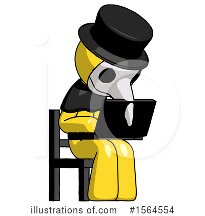 Royalty-Free (RF) Yellow Design Mascot Clipart Illustration by Leo Blanchette - Stock Sample #1564554
