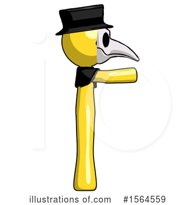 Royalty-Free (RF) Yellow Design Mascot Clipart Illustration by Leo Blanchette - Stock Sample #1564559