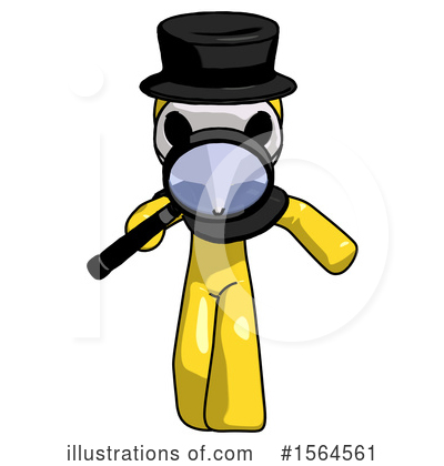 Royalty-Free (RF) Yellow Design Mascot Clipart Illustration by Leo Blanchette - Stock Sample #1564561