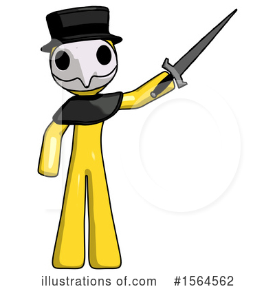 Royalty-Free (RF) Yellow Design Mascot Clipart Illustration by Leo Blanchette - Stock Sample #1564562