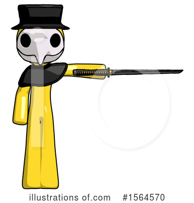 Royalty-Free (RF) Yellow Design Mascot Clipart Illustration by Leo Blanchette - Stock Sample #1564570