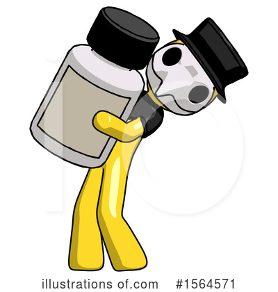 Royalty-Free (RF) Yellow Design Mascot Clipart Illustration by Leo Blanchette - Stock Sample #1564571