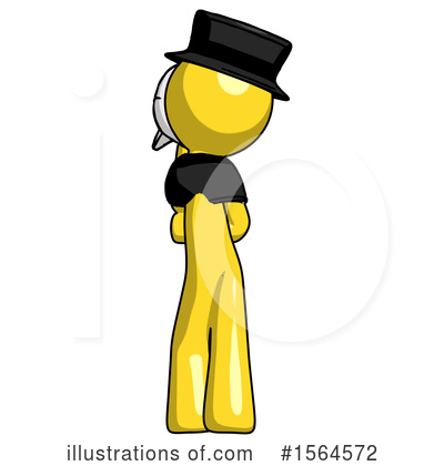 Royalty-Free (RF) Yellow Design Mascot Clipart Illustration by Leo Blanchette - Stock Sample #1564572