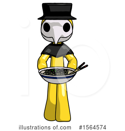 Royalty-Free (RF) Yellow Design Mascot Clipart Illustration by Leo Blanchette - Stock Sample #1564574