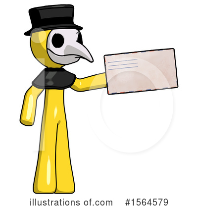 Royalty-Free (RF) Yellow Design Mascot Clipart Illustration by Leo Blanchette - Stock Sample #1564579