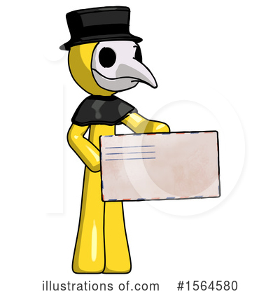 Royalty-Free (RF) Yellow Design Mascot Clipart Illustration by Leo Blanchette - Stock Sample #1564580