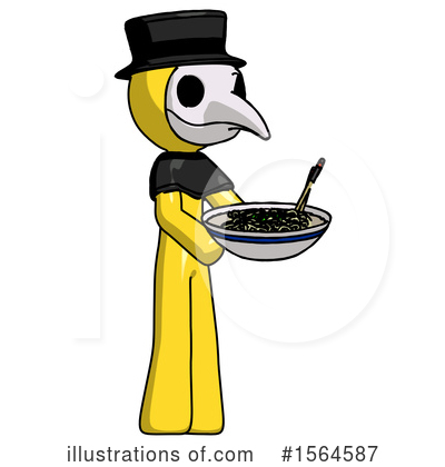 Royalty-Free (RF) Yellow Design Mascot Clipart Illustration by Leo Blanchette - Stock Sample #1564587