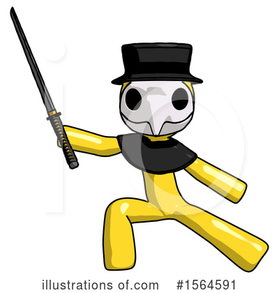 Royalty-Free (RF) Yellow Design Mascot Clipart Illustration by Leo Blanchette - Stock Sample #1564591