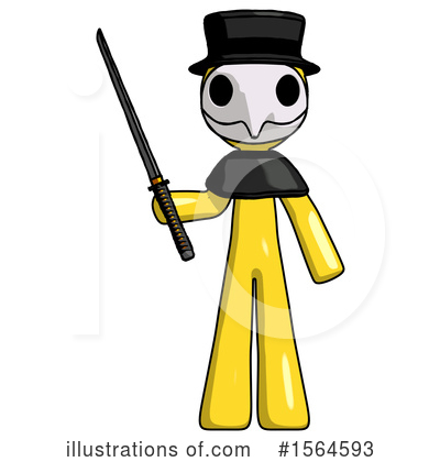 Royalty-Free (RF) Yellow Design Mascot Clipart Illustration by Leo Blanchette - Stock Sample #1564593