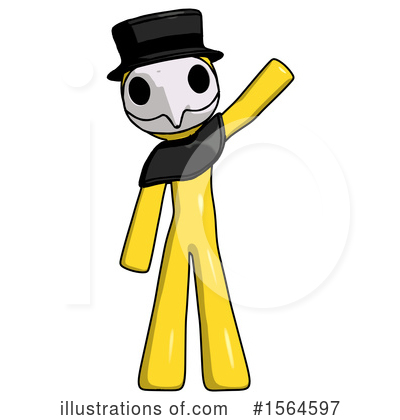 Royalty-Free (RF) Yellow Design Mascot Clipart Illustration by Leo Blanchette - Stock Sample #1564597