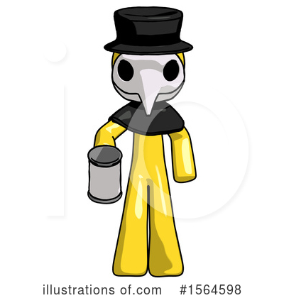 Royalty-Free (RF) Yellow Design Mascot Clipart Illustration by Leo Blanchette - Stock Sample #1564598