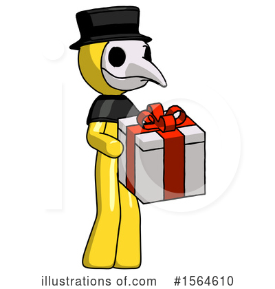 Royalty-Free (RF) Yellow Design Mascot Clipart Illustration by Leo Blanchette - Stock Sample #1564610