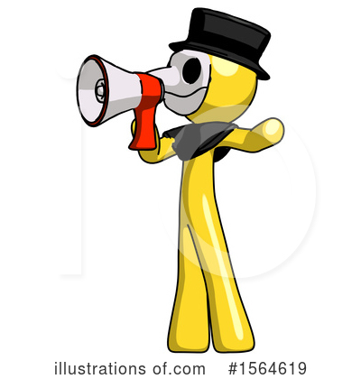 Royalty-Free (RF) Yellow Design Mascot Clipart Illustration by Leo Blanchette - Stock Sample #1564619