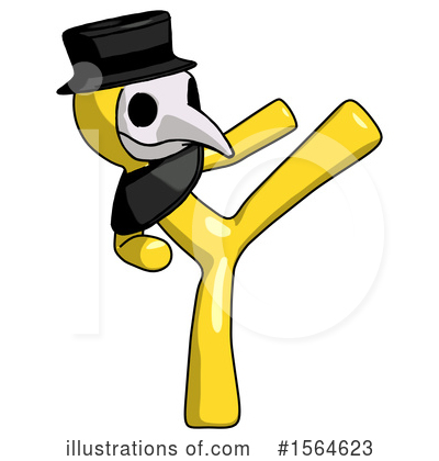 Royalty-Free (RF) Yellow Design Mascot Clipart Illustration by Leo Blanchette - Stock Sample #1564623