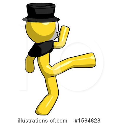 Royalty-Free (RF) Yellow Design Mascot Clipart Illustration by Leo Blanchette - Stock Sample #1564628