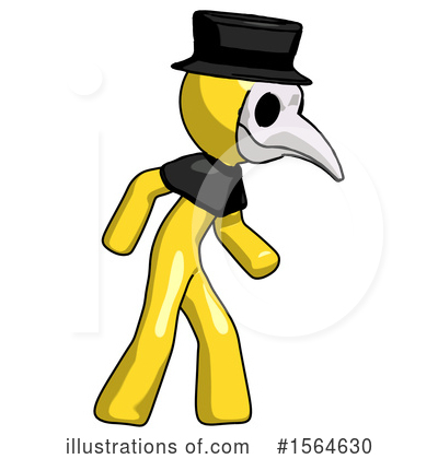 Royalty-Free (RF) Yellow Design Mascot Clipart Illustration by Leo Blanchette - Stock Sample #1564630
