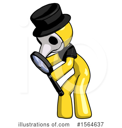 Royalty-Free (RF) Yellow Design Mascot Clipart Illustration by Leo Blanchette - Stock Sample #1564637
