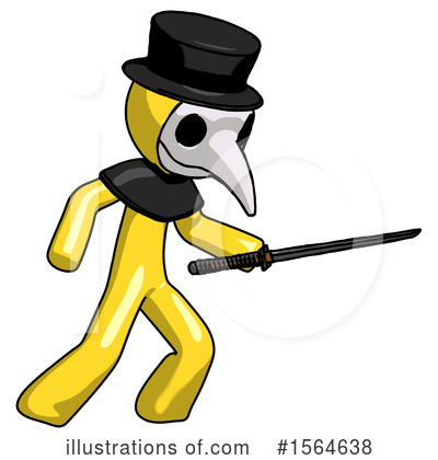 Royalty-Free (RF) Yellow Design Mascot Clipart Illustration by Leo Blanchette - Stock Sample #1564638
