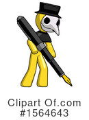 Yellow Design Mascot Clipart #1564643 by Leo Blanchette