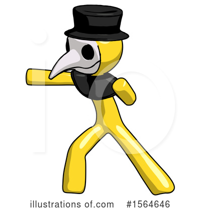 Royalty-Free (RF) Yellow Design Mascot Clipart Illustration by Leo Blanchette - Stock Sample #1564646